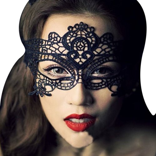 Preisvergleich Produktbild Tinksky® Damen Mitternacht Schwarz Halloween Maskerade Maske