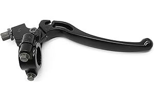 ‎HISPORTS HISports Kupplungshebel und Bremsgriff für 50CC-125CC Dirt Pit Bike, 22mm-Lenker Folding mit Perch