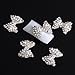 3d nail art 5Pcs 3D Silver Alloy Rhinestones Bow Tie Nail Art Slices Glitters from Y2B