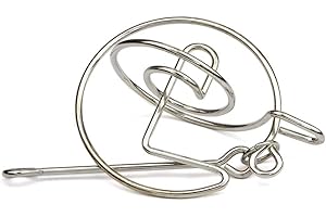 LOGICA GIOCHI Art. Anelli di Saturno - Rompicapo in Metallo - Difficoltà 4/6 Estremo - Un Viaggio Spaziale - Serie Viaggiatori da Collezione