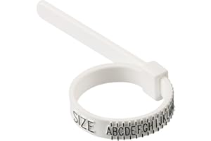 rayinblue UK Ring Sizer Measures Ring Sizes UK - A to Z with Ring Size Guide Including Ring Size Chart, Ring Sizer Gauge,Professional & Accurate for Men and Women Sizes A-Z+9