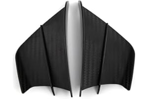 CROOFF Verkleidungsspoiler Winglets für Ducati 1098 Panigale 1199 1198 S Aero Dynamic Small Wing Kit Verkleidungs Winglets (Color : Matte Carbon Look)