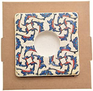 SVE Portalume Tealights, Marble 10x10x2.4 cm Turkish Tile