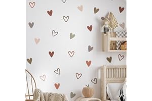 HGDESIGN® Wandtattoo Wandaufkleber Wandsticker Blumen Herz Baum Wanddeko für Kinderzimmer Babyzimmer Kind Baby Junge Mädchen (B)