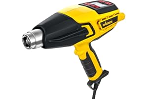 WAGNER Pistolet à air Chaud FURNO 750 - Max. 630°C, 2000 W, Poignée Ergonomique INCL. buse de Projection, buse réflectrice, buse de centrage, buse à Jet Large, raclette à Peinture et Affichage LCD