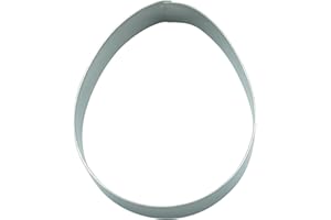 BekkiB - Tagliapasta "Uovo di Pasqua" - Dimensioni ca. 7,1 x 5,8 cm - Stampo lavabile in lavastoviglie in acciaio inox - Per cuocere biscotti a Pasqua - 7320