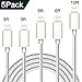 Produktbild WUXIAN MFi Zertifiziert Phone Ladekabel 5 Pack [3/3/6/6/10FT] Nylon Kabel für iPhone XS/X 8/8 Plus 7/7 Plus 6S/6S Plus 6/6 Plus 5S 5C 5