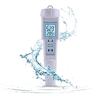 PH Messgerät, Digital PH TDS EC Temperatur 4 in 1,Wasserqualität Tester(ATC) Hoher Genauigkeit mit LCD Display
