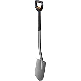 Fiskars Yumuşak, d&uuml;ş&uuml;k taşlı zeminler i&ccedil;in teleskopik k&uuml;rek, sivri u&ccedil;lu, sap uzunluğu: 1,05 ila 1,25 m