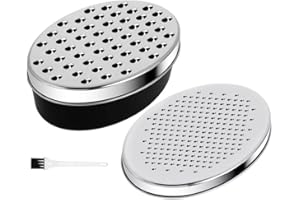 KOMUNJ Cheese Grater with Airtight Storage Container, Graters for Kitchen with 2 Size Lid, Vegetable Chopper, Kitchen Cutter, Shredder for Cheese & Vegetables