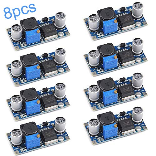 RUNCCI 8PCS buck converter module Module LM2596 DC 3.0-40V a 1.5-35V Regolatore buck regolabile