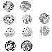 10pcs Nail Art Stencils Stamping Template Polish Print Nail Image Plate Stamper Scraper Set DIY Manicure Tools