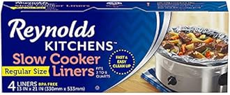 ReynoldsSlow Cooker Liners, 4-Count (Regular Size, Pack of 12)