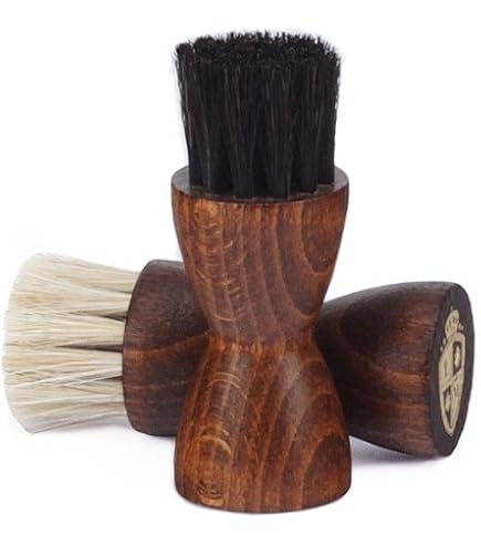 Brosse Ronde Blaireau Crin De Cheval - Entretien Et Soin Des Souliers