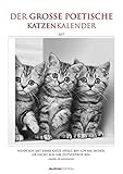 Image de Der poetische Katzenkalender 2017 - Literarischer Bildkalender (24 x 34) - mit Zitaten - schwarz/wei