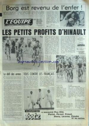 Download EQUIPE (L') [No 10928] du 03/07/1981 - BORG - TENNIS - HINAULT - TOUS CONTRE LES FRANCAIS - ESCRIME - ATHLETISME - ITALIE - AUTO - PIRONI - RUGBY - FOOT - ROCHETEAU.