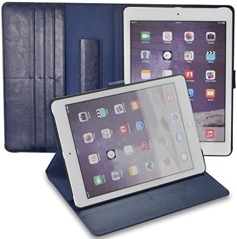 EXPOWERR iPad Pro 9.7 Case For Apple iPad Cases Smart Covers PU Leather Folio Magnetic with Stand,Card Slot and Flip Cover Design,Shock Proof, Durable, Thin Blue