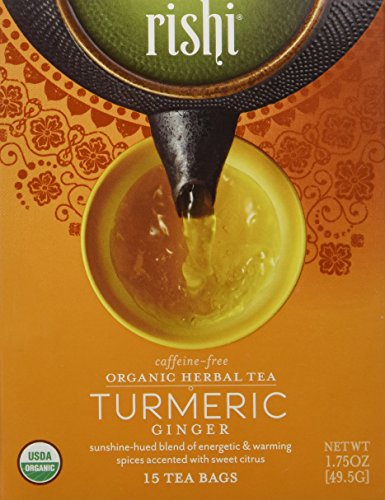 RISHI, TEA,OG2,TURMERIC GINGER 15 BAG