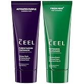 The Ceel 2'li Ağız Bakım Seti - Aktif Mor Karbon Diş Macunu (75g) ve Fresh Mint Naneli Diş Macunu (75g) - Leke Karşıtı, Flor&uuml;