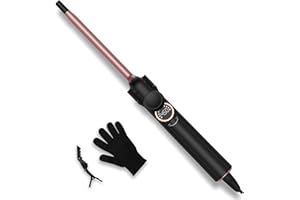 UMIGA Boucleur a Cheveux Fer à Friser, 9mm ultra-fin Boucleur Multi-Températures, Fer a Boucler à Chauffe Rapide, 5 Températures de 130 à 210°C, s’utilise sur tous les types de cheveux