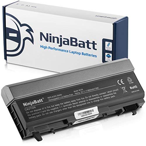 NinjaBatt 9 Celdas Batería para DELL MP490 PT434 4M529 Latitude E6410 E6400 E6500 E6510 Precision M4400 M4500 KY265 NM631 GN752 U5209 KY477 - Alto Rendimiento [6600mAh/73wh]