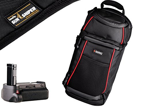 Appareil Photo Sacoche Sling Sac    Dos Set avec poign  e d alimentation de CHG 90  pour Nikon D3100  D3200  D3300  D5300