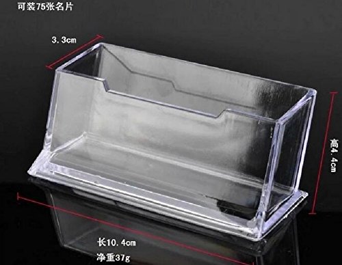 Arpoador transparent Einfache Gitter Office Desktop Visitenkartenhalter Fall Display Box - 2