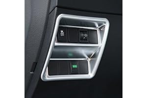 HIGH FLYING para Qashqai J11 2014-2020 Mate Faro Interruptor de Botón Marco Adorno Decoración de Plástico ABS Accesorios para automóviles 1 Piezas