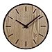 Produktbild lalapy Wanduhren Digital Wecker Mathematische Digitaluhr Timer Wanduhr Nicht-Tickendevintage Moderne Mute Für Wohnzimmer Home Office Uhr Massivholz Kreativ Quarz Uhr Retro, 20", Walnuss C