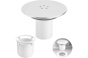 Ewwtrey Cubierta de Desagüe de Ducha, 95 mm/110 mm Reemplazo de Cubierta de Sifón de Duchas, Drenaje de PisoCubierta de Trampa de Ducha para Baño Inodoro Lavandería