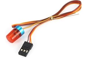 KEEDA Ultra Bright LED Police Lights Rotating Flashing Lamp for 1/10 1/8 RC Model Police Firefighting Ambulance Car Lighting (Red)