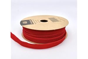 Publilancio srl Nastro in Velluto Rosso 1 cm x 20 Metri