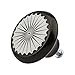 Produktbild Möbelknopf Modern 03327S Schwarz Paisley Mandala Ornamente Keramik Vintage Deko Griff kuppelförmige Oberfläche in Glas Optik