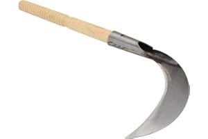 Holibanna Faux Longue Manche En Acier Au Manganèse Pour Jardinage - Outil De Désherbage Et Récolte Polyvalent Pour Herbe Et Maïs