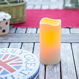 LED Kerze für Außen mit Zeitschaltuhr 15cm