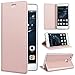 Produktbild SMART LEGEND Huawei P9 Lite Hülle Handyhülle Schutzhülle Rosegold Leder Wallet Flip Case Lederhülle Ledercase Klapphülle mit Kartenfach Standfunktion Klappbar Magnetisch Etui