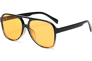 YAMEIZE Occhiali da Sole Doppio Ponte Rettangolari Retrò per Donna Visione Notturna Occhiali Protettivi UV400 con Quadrato per la Guida