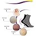 Makhry 2 Pairs Moisturizing Spa Gel Socks for Hard Dry Cracked Skin Recovery Socks Classical Grid Socks Men size 6-11 (Black Grid+Grey Grid)