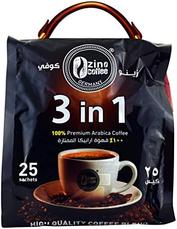 Zino Coffee 3 in 1 Premium Arabica Coffee - 25 x 15g BB 27.02.18