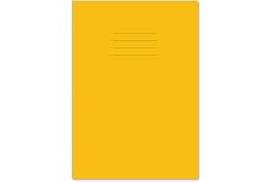 Hamelin A4 8 mm Ruled and Margin 64 Pages Exercise Book - Yellow (Pack of 50), 100101153