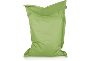 ‎BUBIBAG BuBiBag XXL Sitzsack, Outdoor Sitzsäcke für Kinder und Erwachsene, Bodenkissen Beanbag Fatboy wetterfest (Lime 100x70cm)