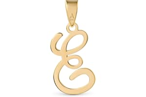 Amberta Pendentif Initiale en Or Jaune 9ct pour Femme Homme | Pendentif Lettre en Or | Pendentifs Seuls pour Femme | Pendentifs en Or