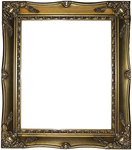 Antique Gold Shabby Chic Ornate Swept Vintage Picture Frame For a 12" x 10" (305mm x 254mm) Photo RIM ONLY