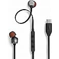 JBL TUNE310C USB Type-C Connection Earphones, 96kHz/24-bit DAC Built-In / 3 Button Remote Control with Microphone for Calling/Flat Cable, 3 Types of Preset Equalizer Included, High Resolution, 0.3