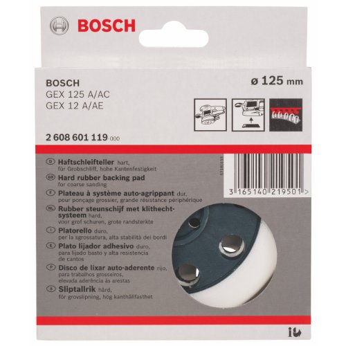 Bosch Pro Schleifteller für GEX 125-150 AVE, GEX 150 AC und GEX 150 Turbo (Ø 150 mm, extraweich) - 3