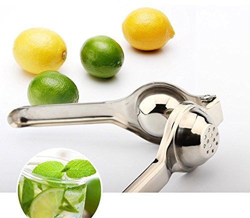 Professionelle Edelstahl-Zitronenpresse Handzitruspresse Citrus Juice Press Silber (Small) - 4