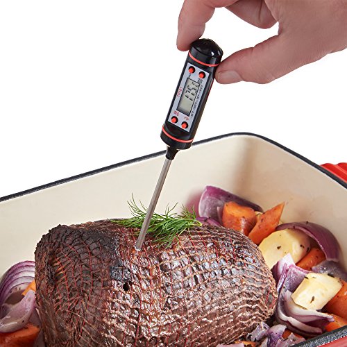VonShef Digitales Kochthermometer Einstichthermometer Küchenthermometer für Speisen-Fleisch-Grill - 3