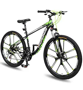 Geekay Thoronos 24 Speed Gear Mountain Bicycle | Lightwieght Steel Frame Multispeed Adult Bicycle | Best Sports Mtb Front Suspension bike | H/D 10 Spoke Magnesium Alloy Spoke Wheel | 85% Fitted Cycle | Lifetime Frame Warranty