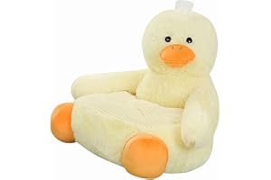 Fenteer Kids Baby Cartoon Small Sofa Toddler Chair Soft Kids Sofa Plush Kids Chairs for Girls Boys Child Chair Stylish Birthday Gift Support Seat Measures 50x50x45cm Chair