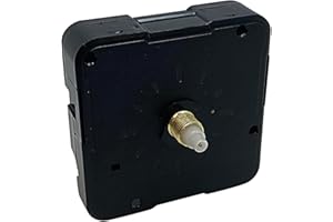 DANS CLOCK SHOP New Quartz Ticking Clock Movement Mechanism Motor Repair Kit Battery Powered ROHS Suitable Baitu 6168 Replacement (Short - Gold Thread 5mm - Total Length 13mm, Without Hanger)